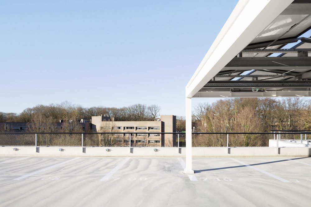 Parkeergebouw Leuven België kabelnetten Carl Stahl