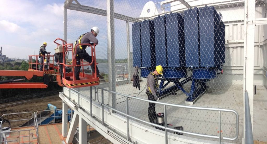 montage offshoreplatform